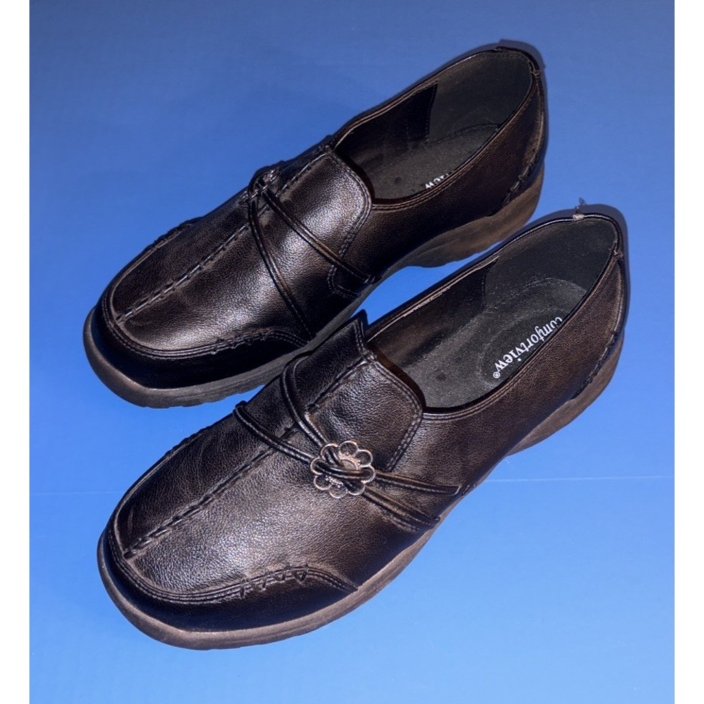 Comfortview Ladies' Slip-On Shoes - Black - size 9W